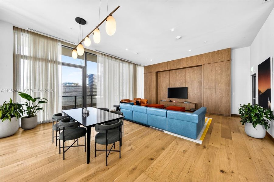 Furnished interior view inside a new home in , Miami (Image 12).