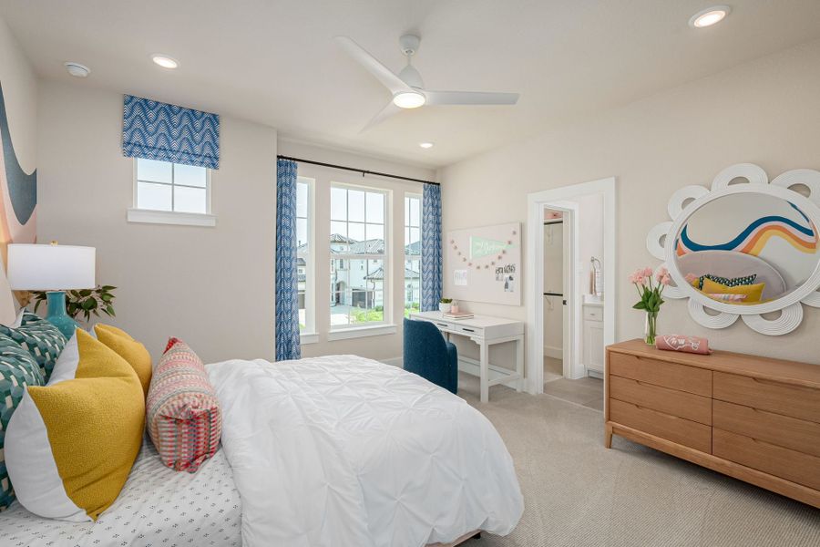 Furnished interior view inside a new home in Fields Select - 50's, Frisco (Image 37).