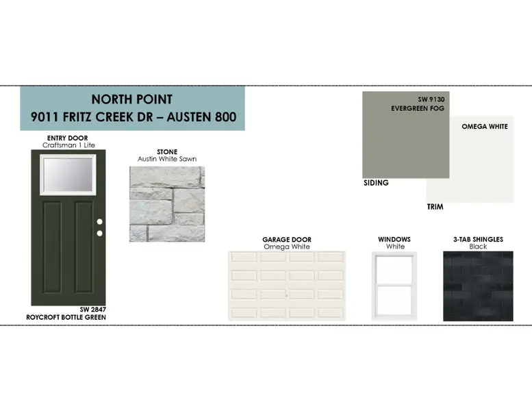Sample of building materials used in homes in North Point, Temple (Image 11).