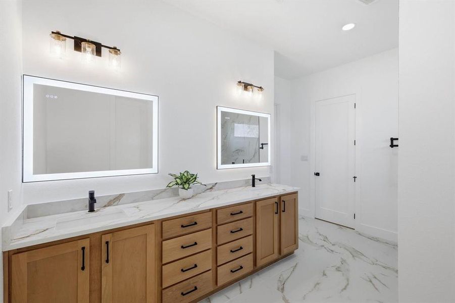 Furnished interior view inside a new home in , Denton (Image 28).