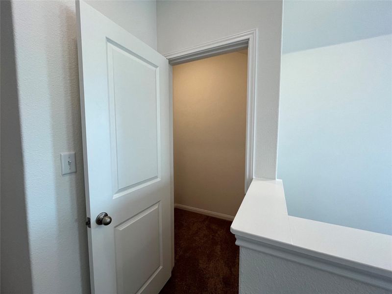 Upstairs hall closet