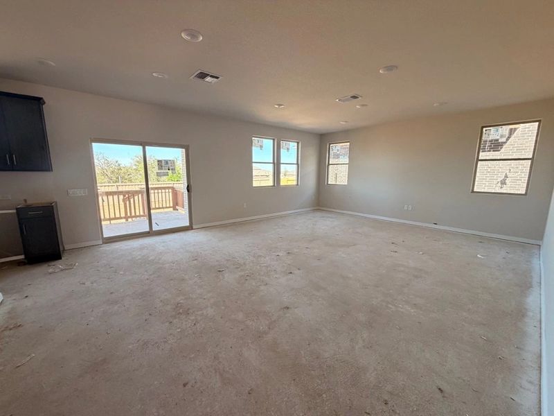 In-progress construction of a new home in The Colony, Bastrop, TX (Image 8).