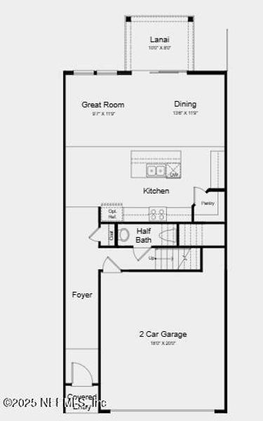 2D floor plan layout of this home in , St. Augustine, FL (Image 3).