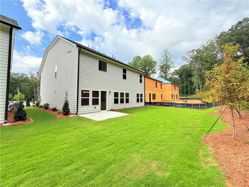 Exterior details and patio area of a home in Creekside, Dawsonville (Image 4). Exterior details and patio area of a home in Creekside, Dawsonville (Image 4).