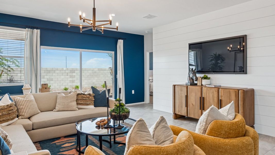 Furnished interior view inside a new home in Heartland Ranch, Coolidge (Image 14).