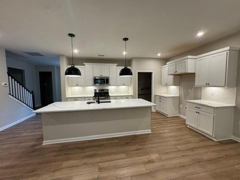 Furnished interior view inside a new home in Easton Park, Dallas (Image 6).