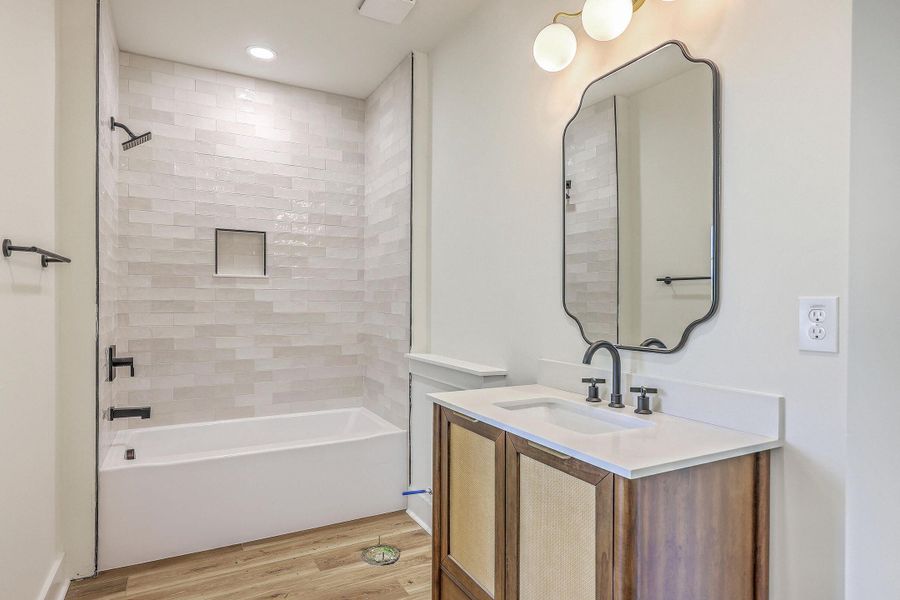 Furnished interior view inside a new home in , Charleston (Image 12).