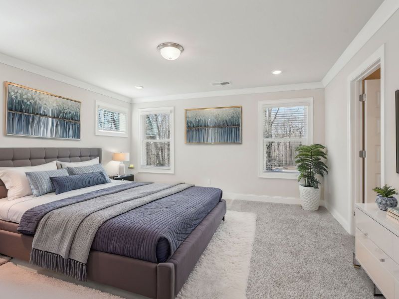 Furnished interior view inside a new home in Hawthorne Station, College Park (Image 7).