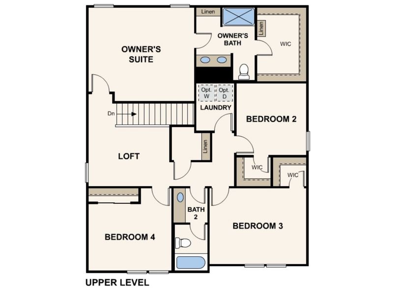 2D floor plan layout for the Lantana by Century Complete in El Rio, Mohave Valley, AZ (Image 4).