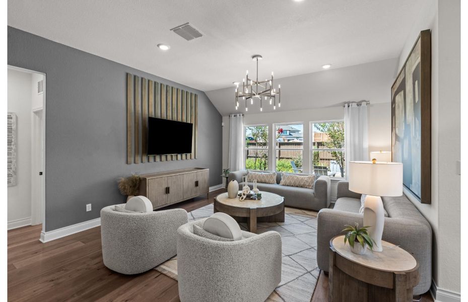 Representative furnished interior of a home built from the Arlington by Pulte Homes in Davis Ranch, San Antonio (Image 8).