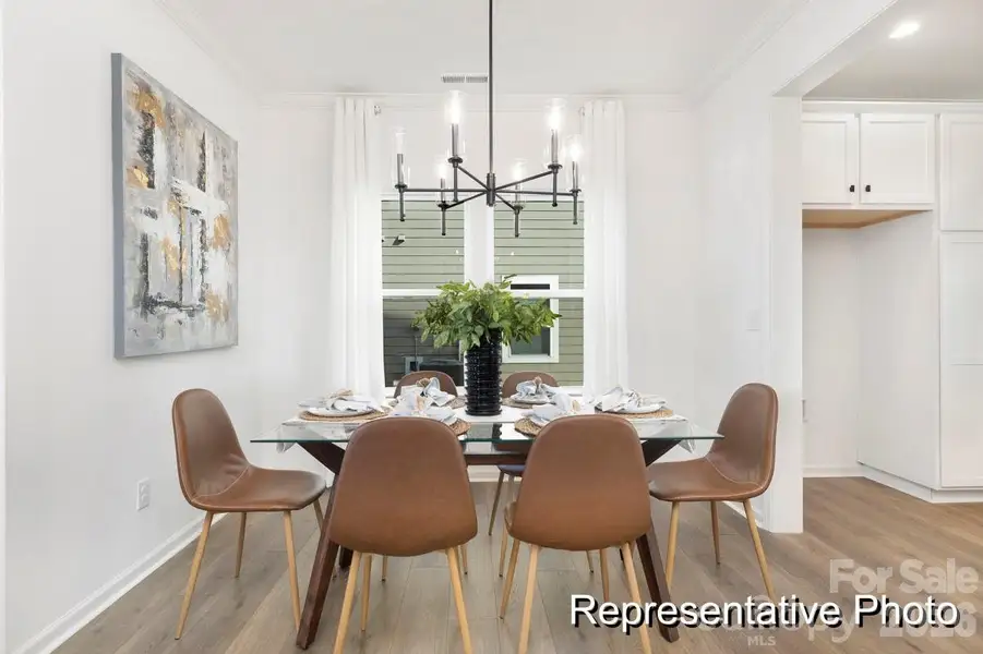 Furnished interior view inside a new home in Morgan Hills, Albemarle (Image 10).