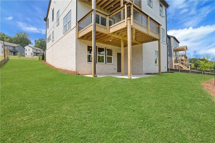Exterior details and patio area of a home in Hopewell Reserve, Cumming (Image 20).