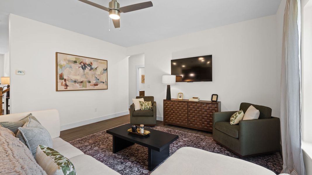 Furnished interior view inside a new home in Lone Oaks Farm, Cleveland (Image 16).