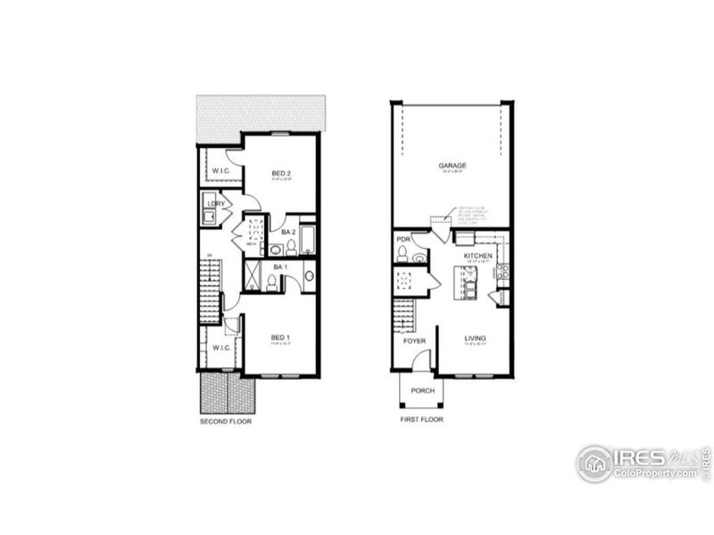 2D floor plan layout of this home in Vista Meadows, Fort Lupton, CO (Image 3).
