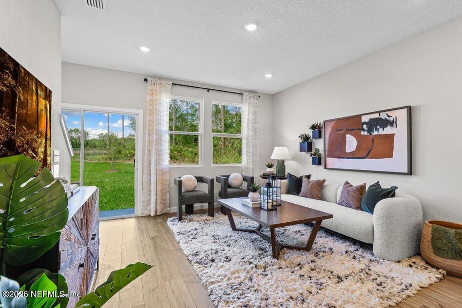 Furnished interior view inside a new home in , Jacksonville (Image 26). Furnished interior view inside a new home in , Jacksonville (Image 26).