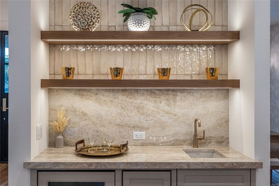 Close-up of interior finishes inside a home in , Dallas (Image 23).