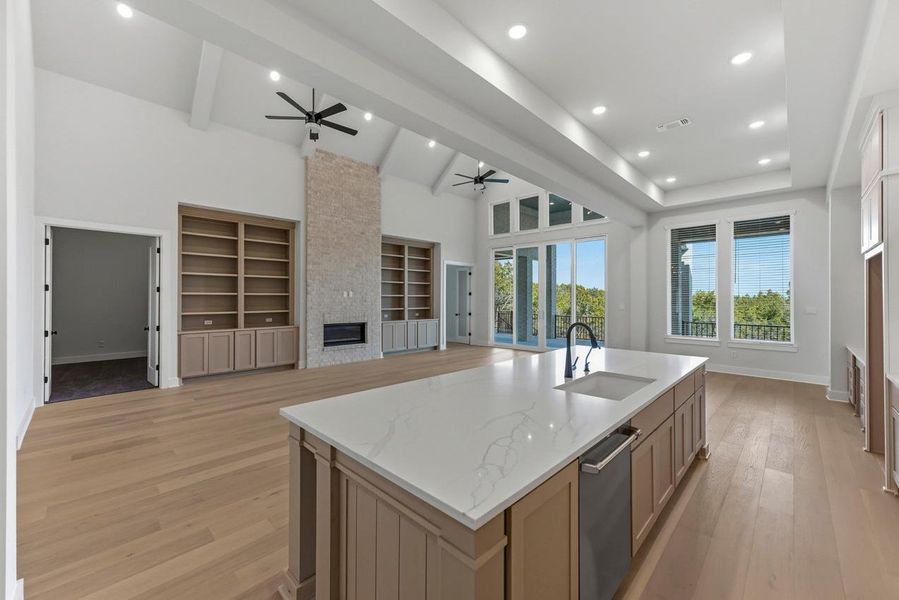 Furnished interior view inside a new home in Parkside On The River, Georgetown (Image 6).
