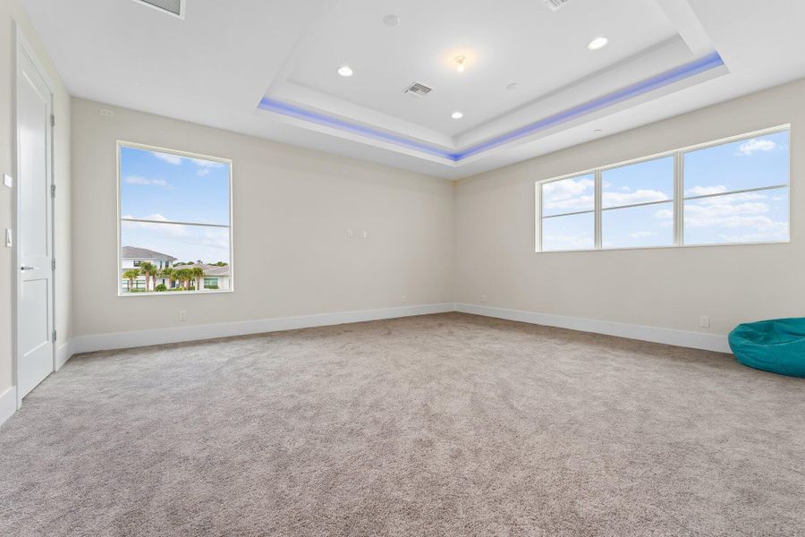 Furnished interior view inside a new home in Coral Isles at Avenir, Palm Beach Gardens (Image 12).