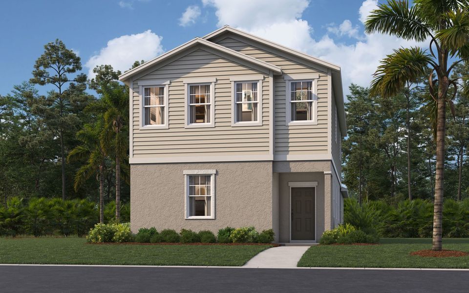 Representative exterior photo of a completed home built from the Overton by Stanley Martin Homes in Brack Ranch, St. Cloud, FL (Image 14).