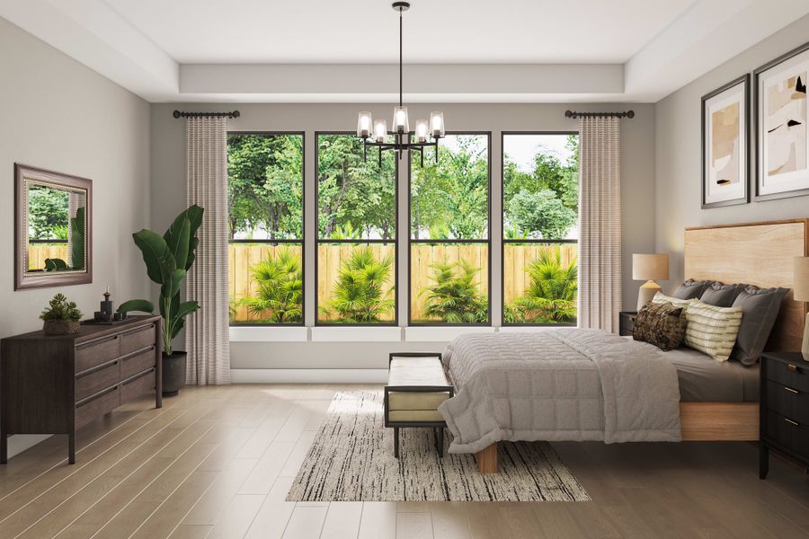 Representative furnished interior of a home built from the Lisbon by Tri Pointe Homes in Legacy Grove, Montgomery (Image 13).