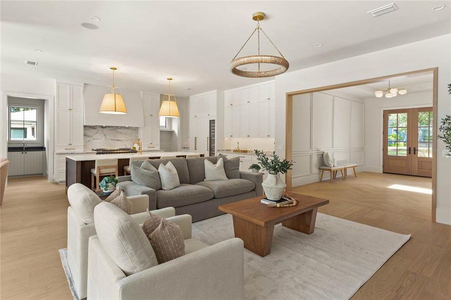 Furnished interior view inside a new home in , Orlando (Image 13).