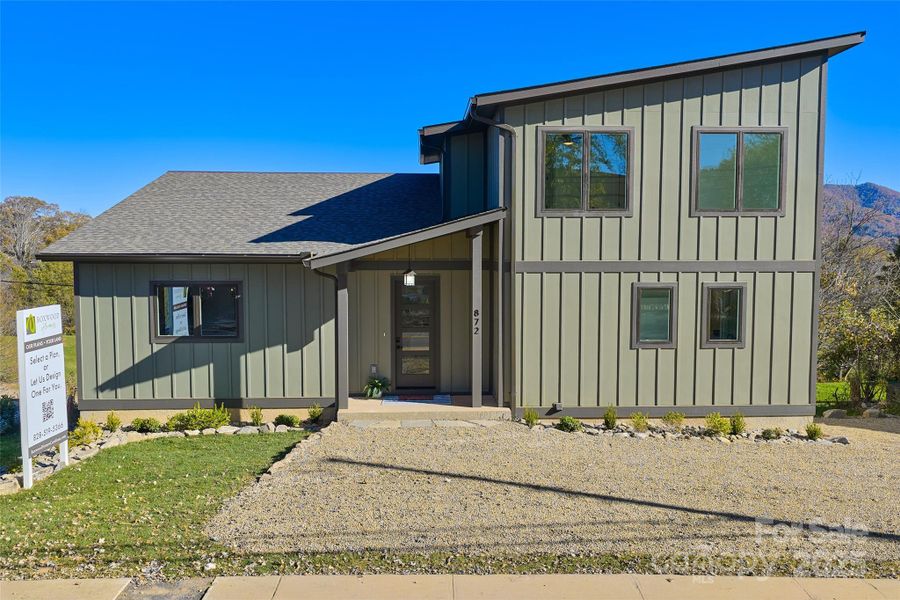 Front shot of home Front shot of home