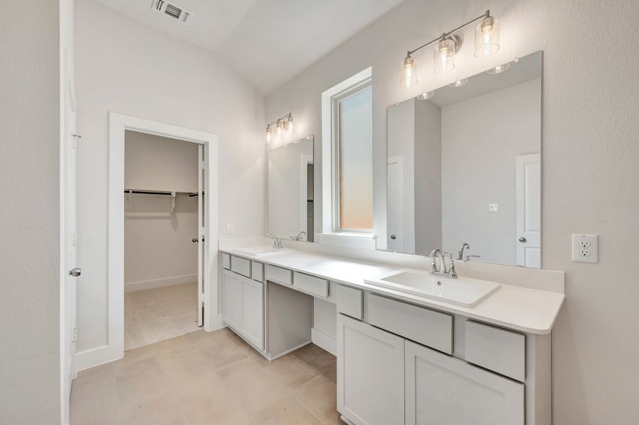 Furnished interior view inside a new home in The Meadows, Denton (Image 9).