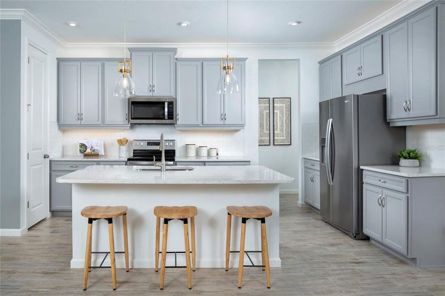 Furnished interior view inside a new home in Wellen Park, Venice (Image 5).