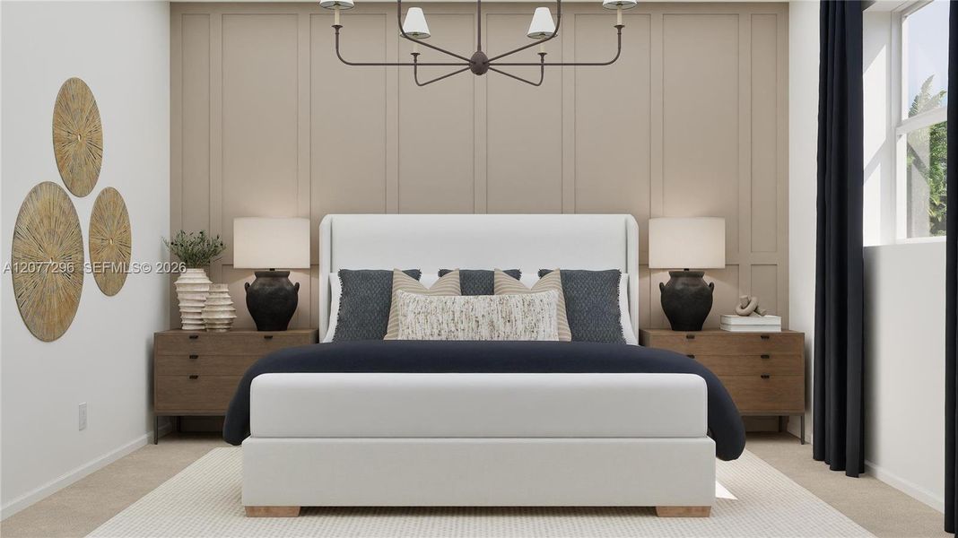 Furnished interior view inside a new home in , Florida City (Image 9). Furnished interior view inside a new home in , Florida City (Image 9).