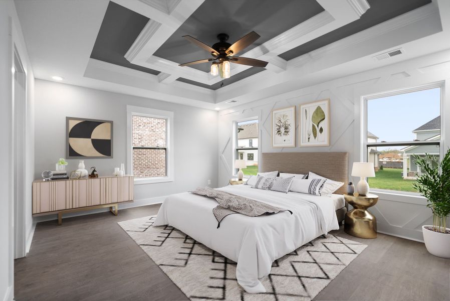 Representative furnished interior of a home built from the Aberdeen by Rockwood Homes in Park at Oliver Farm, Clarksville (Image 8).