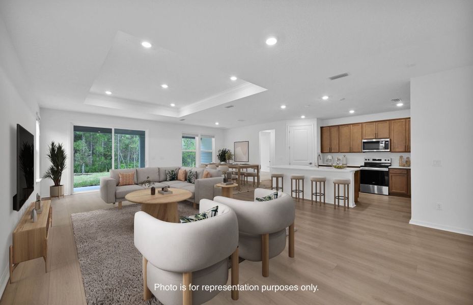 Furnished interior view inside a new home in Hyland Trail, Green Cove Springs (Image 4).