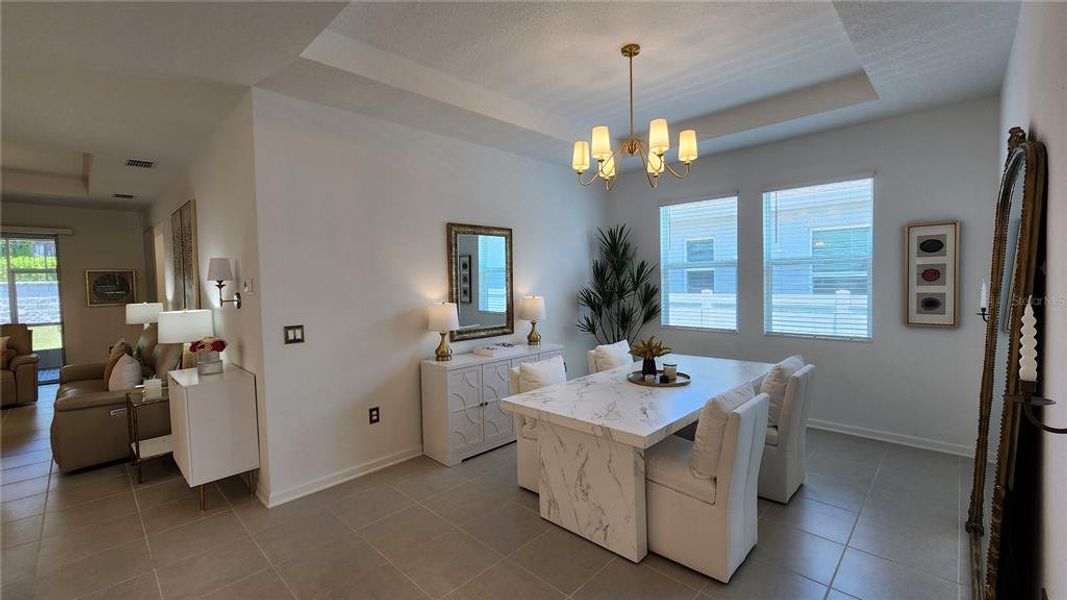Furnished interior view inside a new home in Bronson's Ridge, Apopka (Image 13). Furnished interior view inside a new home in Bronson's Ridge, Apopka (Image 13).