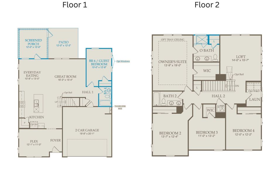 2D floor plan layout of this home in Cambria, Garner, NC (Image 5). 2D floor plan layout of this home in Cambria, Garner, NC (Image 5).