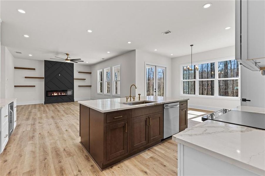 Furnished interior view inside a new home in , Maysville (Image 13).