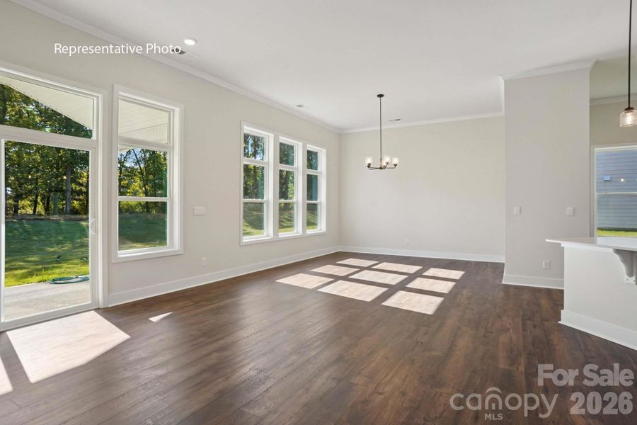 Spacious, unfurnished interior of a new home in Sanctuary at Southgate, Indian Trail (Image 19).