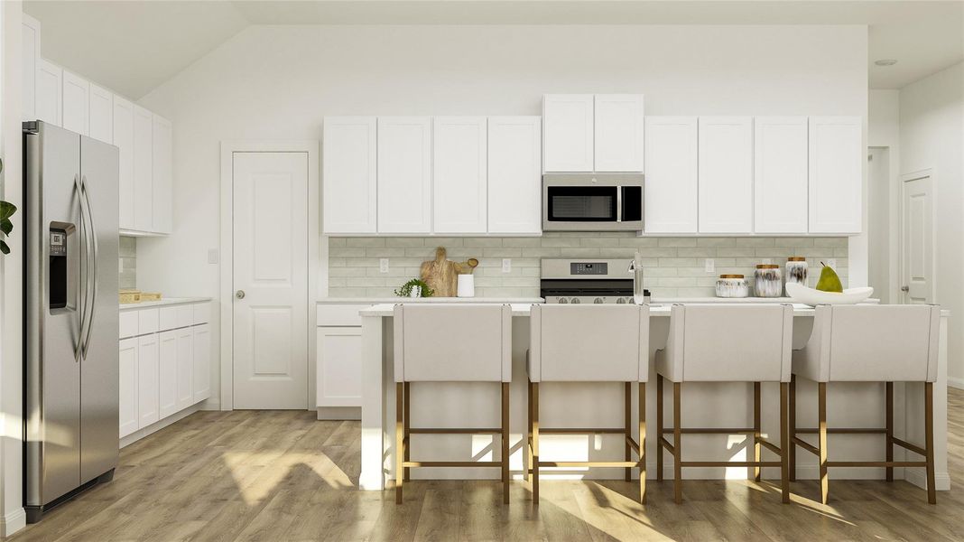 Furnished interior view inside a new home in Lively Ranch: Brookstone Collection, Georgetown (Image 6).