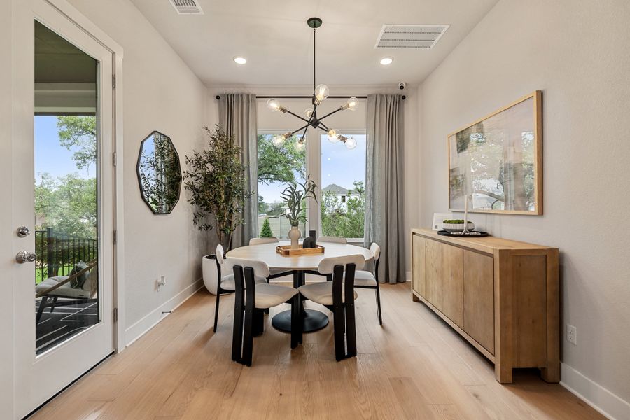 Furnished interior view inside a new home in Heritage, Dripping Springs (Image 17).