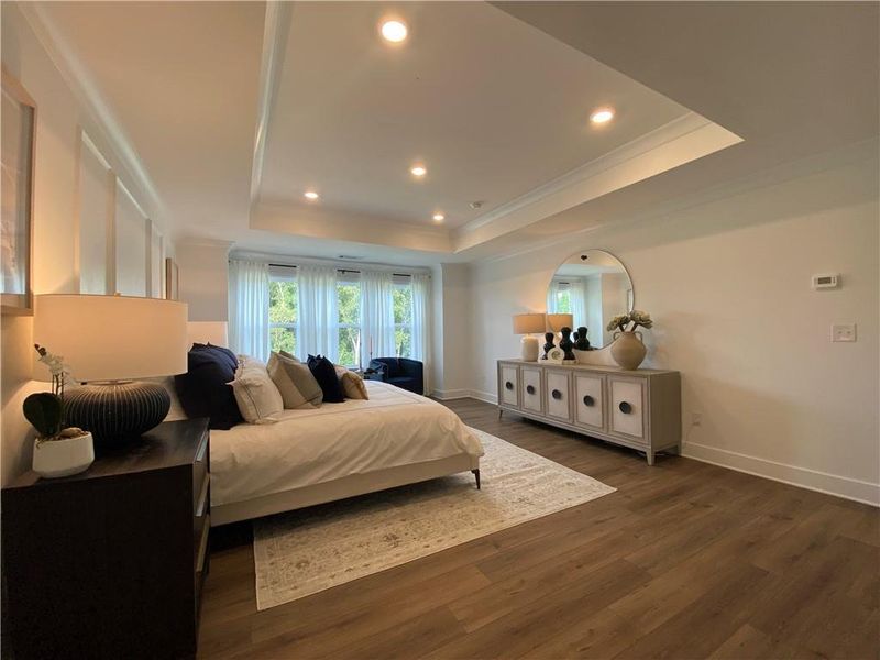 Furnished interior view inside a new home in Estates at Yellow Creek, Cumming (Image 10). Furnished interior view inside a new home in Estates at Yellow Creek, Cumming (Image 10).