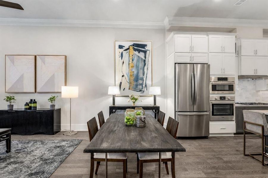 Furnished interior view inside a new home in , Plano (Image 4). Furnished interior view inside a new home in , Plano (Image 4).