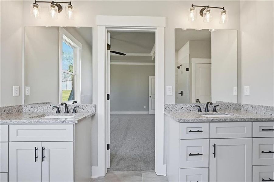 Furnished interior view inside a new home in , Statham (Image 6).