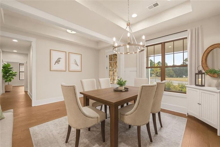 Furnished interior view inside a new home in Soleil Summit Chase, Snellville (Image 5).