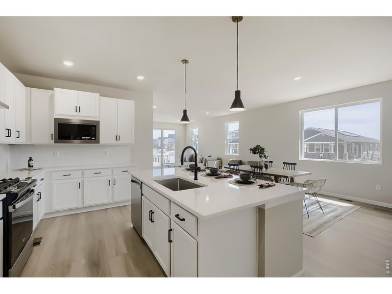Furnished interior view inside a new home in Country Club Reserve, Fort Collins (Image 10).