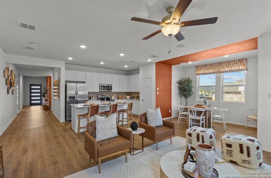 Furnished interior view inside a new home in Bricewood, San Antonio (Image 12).