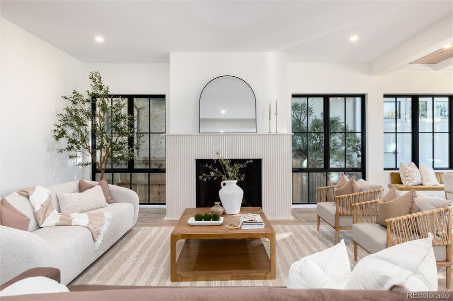 Custom caststone fireplace Custom caststone fireplace