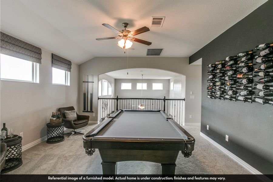 Furnished interior view inside a new home in Sunfield, Buda (Image 27). Furnished interior view inside a new home in Sunfield, Buda (Image 27).