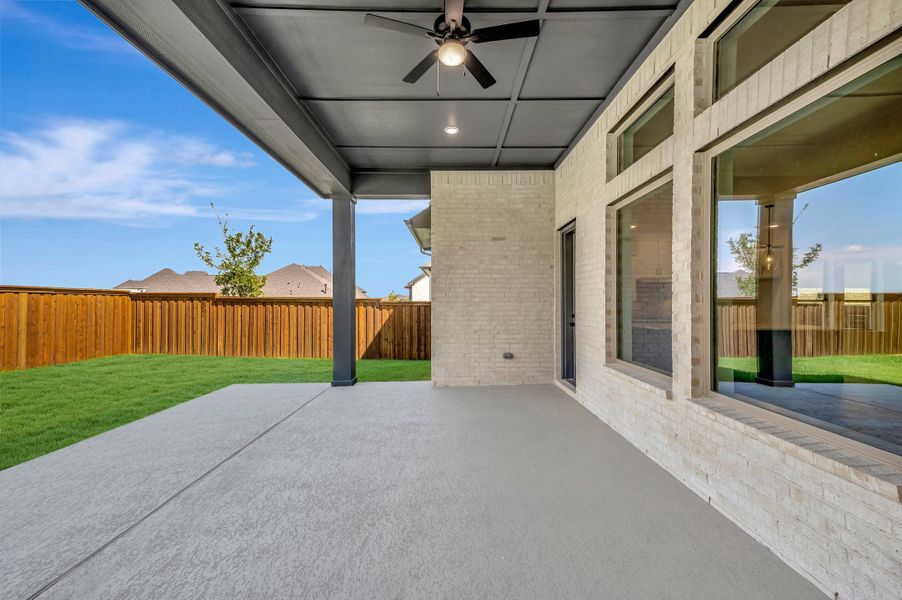 Exterior details and patio area of a home in The Ridge at Northlake, Northlake (Image 4).