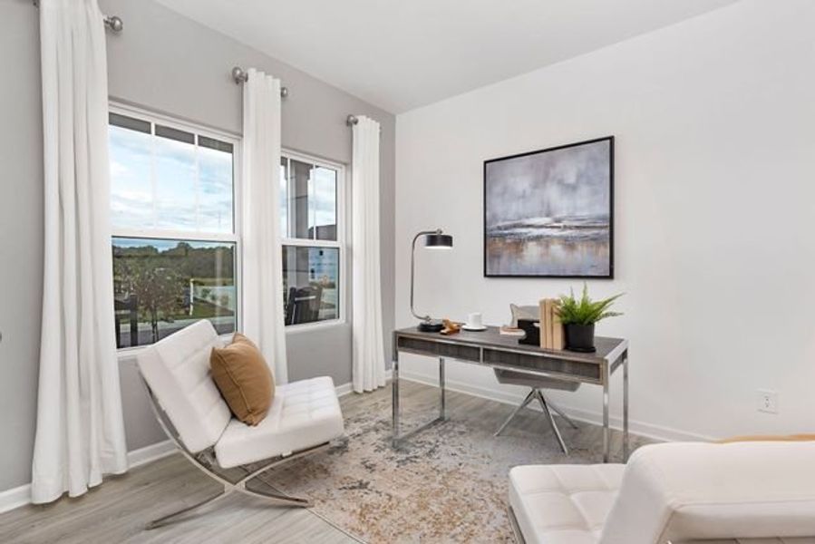 Representative furnished interior of a home built from the Seville II by True Homes in Colvin Park, Rock Hill (Image 19).