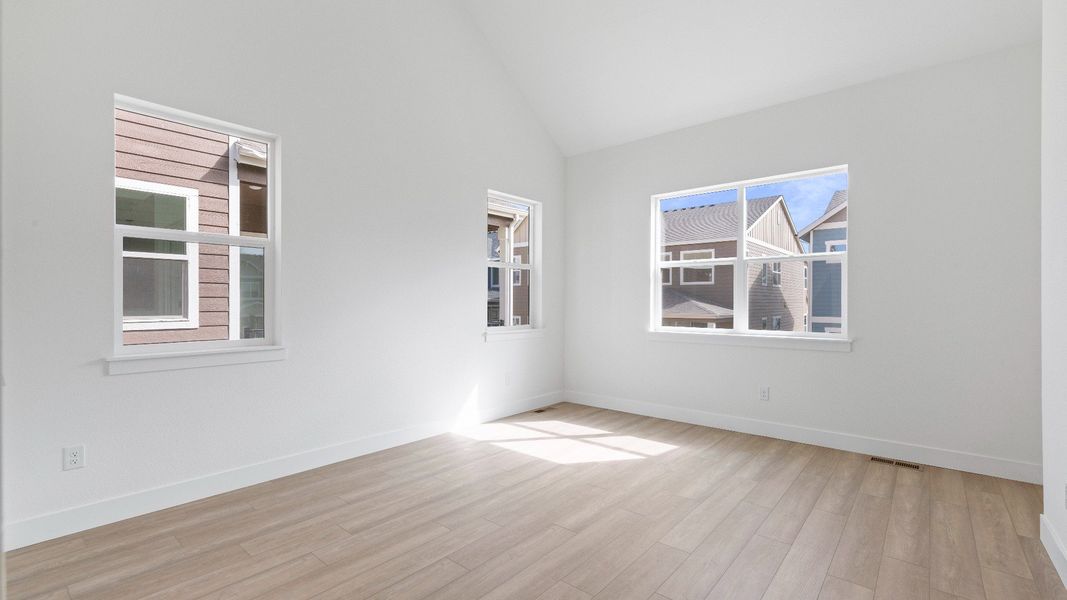 Furnished interior view inside a new home in Dillon Pointe - Journey, Broomfield (Image 18).