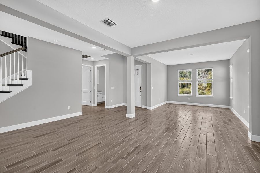 Spacious, unfurnished interior of a new home in Hammock at Two Rivers, Zephyrhills (Image 9). Spacious, unfurnished interior of a new home in Hammock at Two Rivers, Zephyrhills (Image 9).