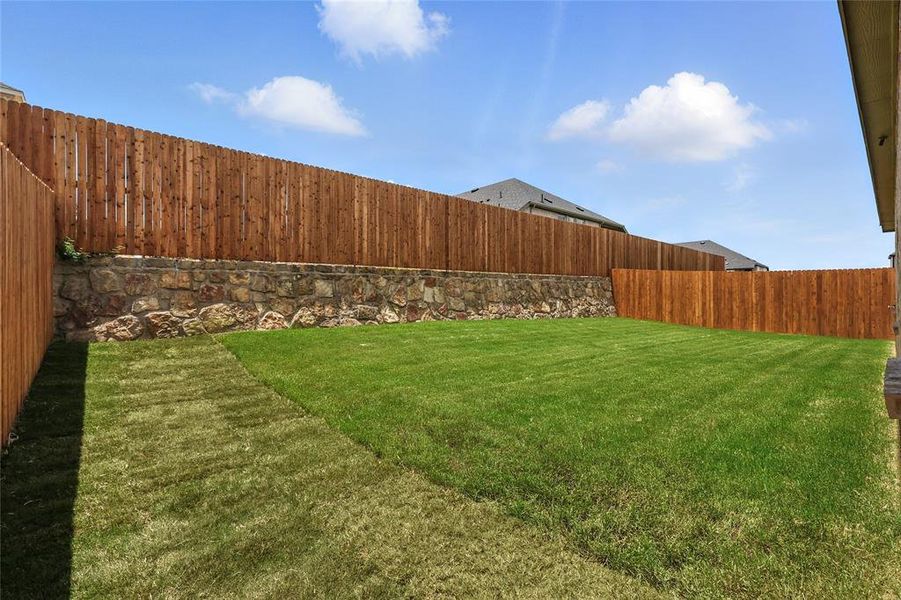 View of fenced backyard View of fenced backyard
